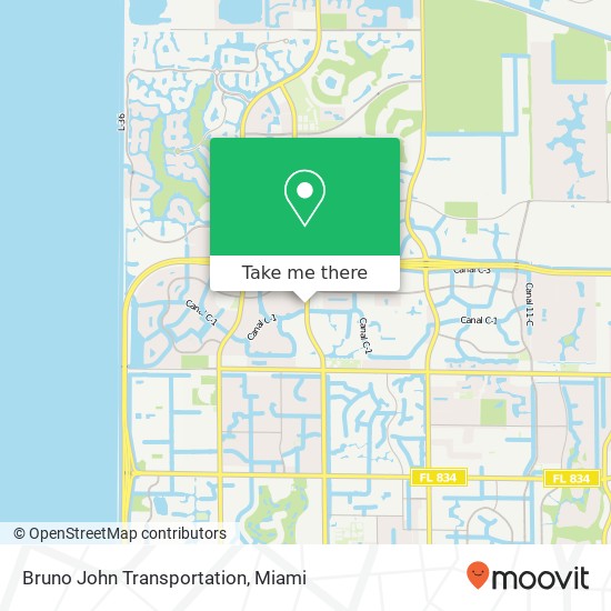 Mapa de Bruno John Transportation