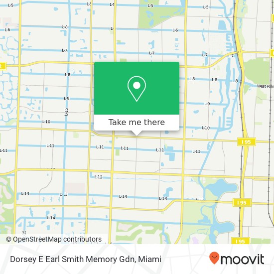 Mapa de Dorsey E Earl Smith Memory Gdn