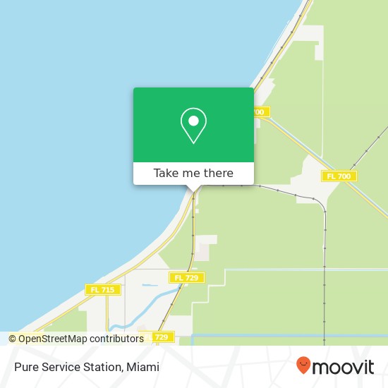 Pure Service Station map