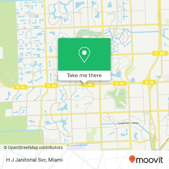 H J Janitorial Svc map