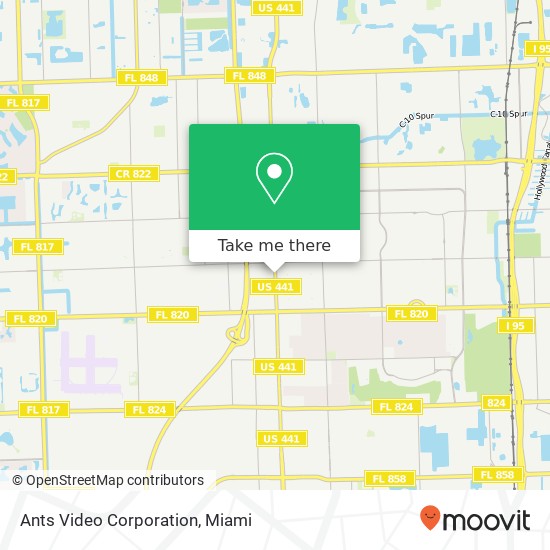 Mapa de Ants Video Corporation