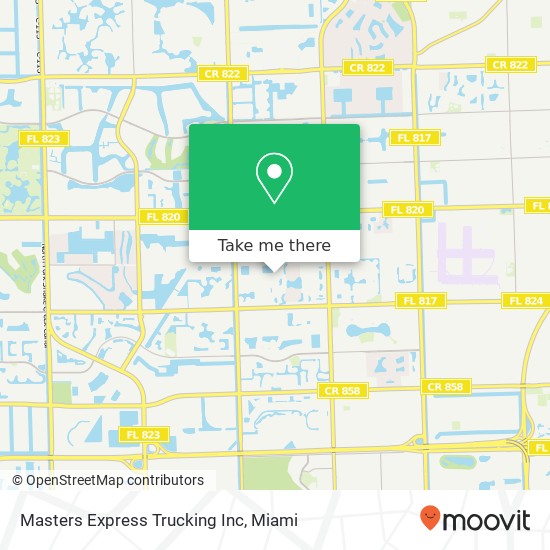 Mapa de Masters Express Trucking Inc