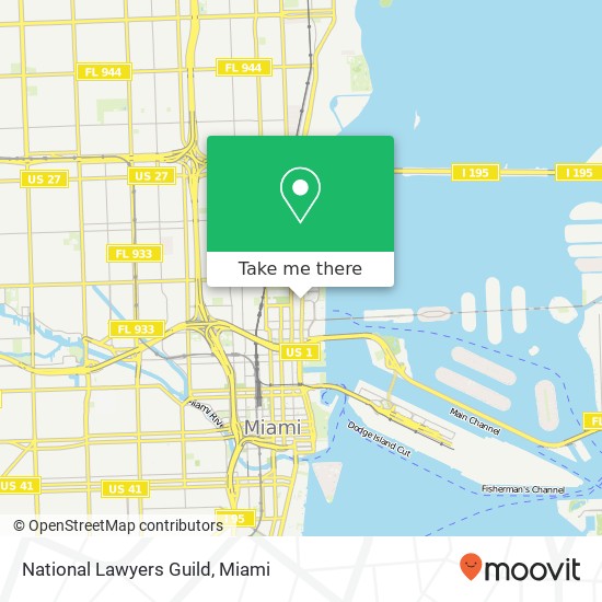 Mapa de National Lawyers Guild