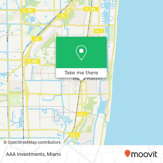 AAA Investments map