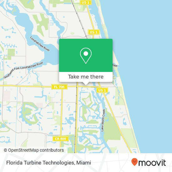 Florida Turbine Technologies map