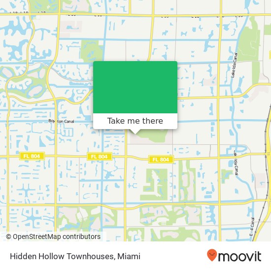 Hidden Hollow Townhouses map