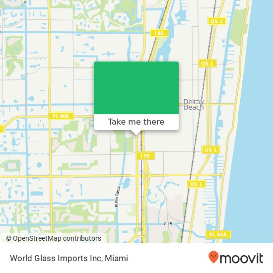 Mapa de World Glass Imports Inc