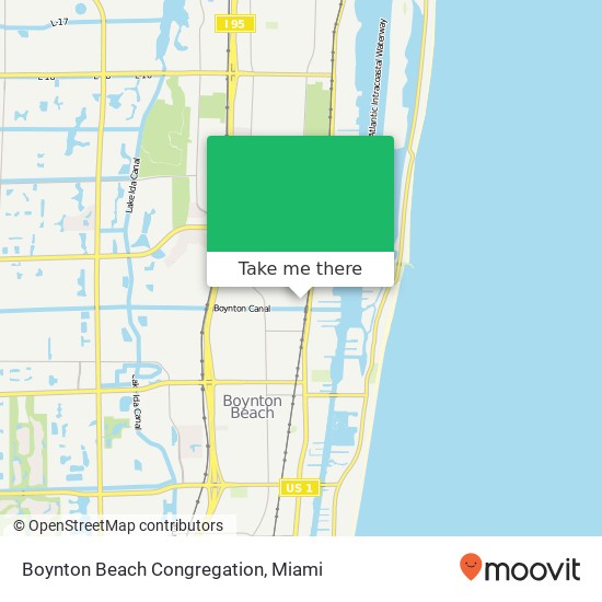 Boynton Beach Congregation map