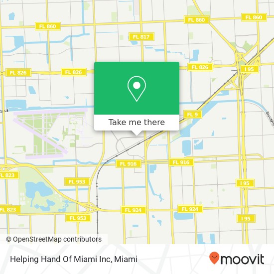 Helping Hand Of Miami Inc map