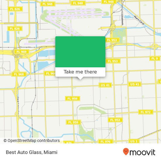 Best Auto Glass map