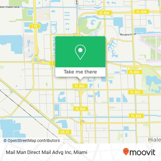 Mapa de Mail Man Direct Mail Advg Inc