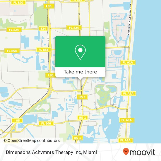 Mapa de Dimensons Achvmnts Therapy Inc