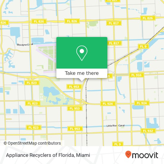 Appliance Recyclers of Florida map