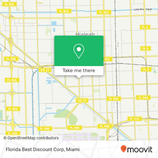 Mapa de Florida Best Discount Corp