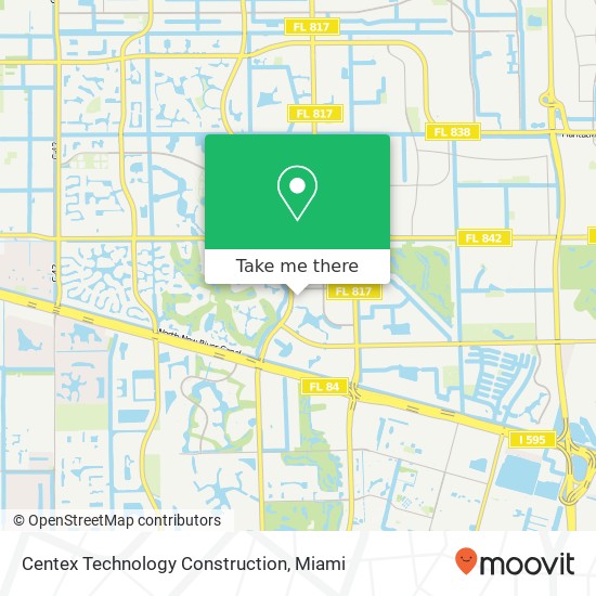 Centex Technology Construction map