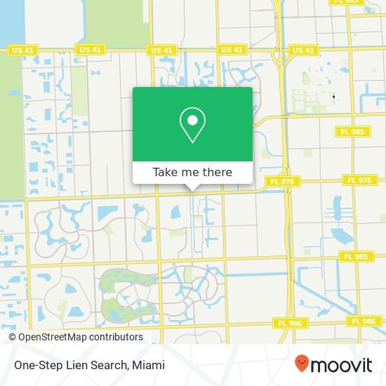 One-Step Lien Search map