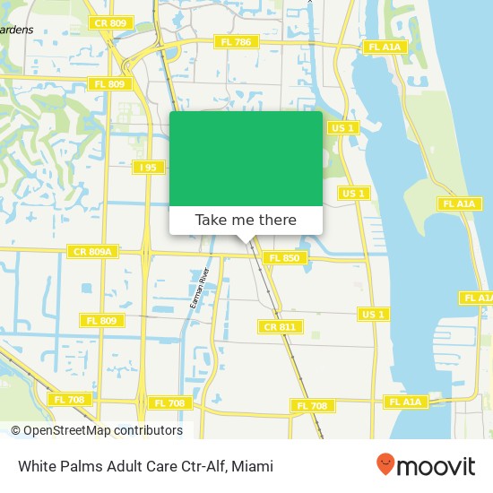 Mapa de White Palms Adult Care Ctr-Alf