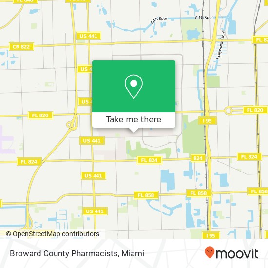 Broward County Pharmacists map