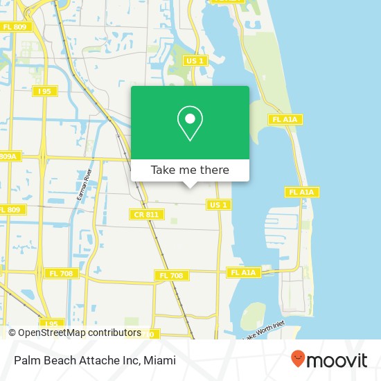 Palm Beach Attache Inc map