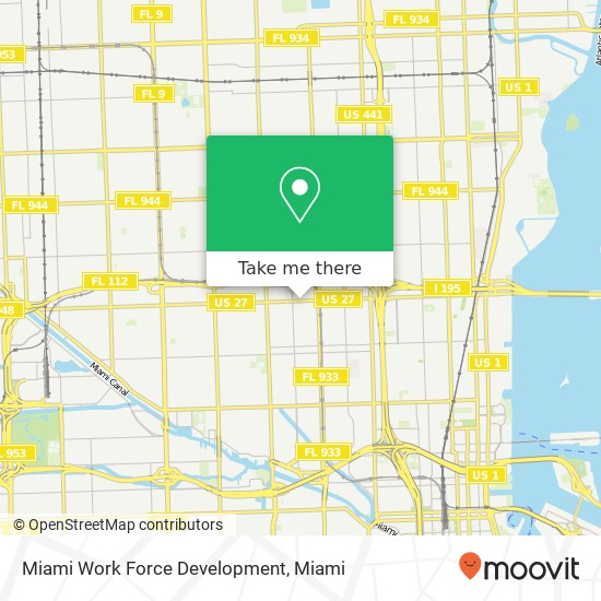 Mapa de Miami Work Force Development