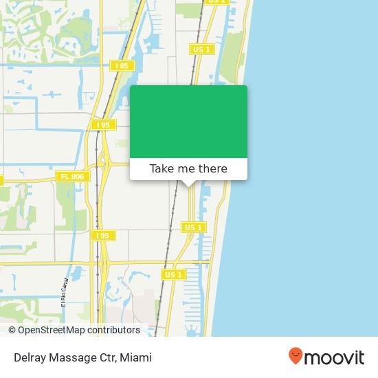 Mapa de Delray Massage Ctr