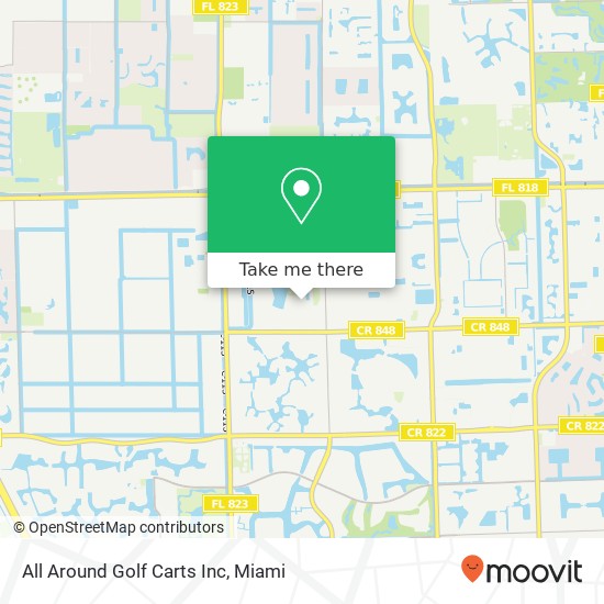 Mapa de All Around Golf Carts Inc
