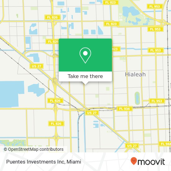 Puentes Investments Inc map