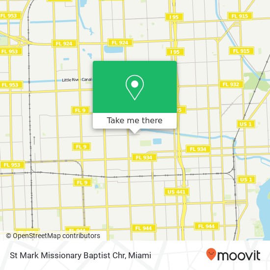 St Mark Missionary Baptist Chr map