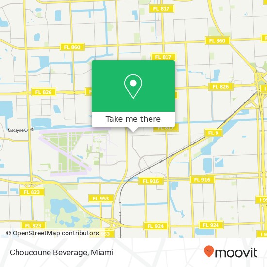 Choucoune Beverage map