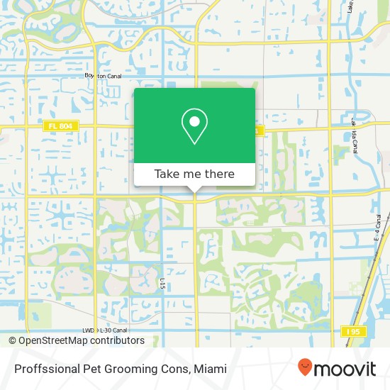 Proffssional Pet Grooming Cons map