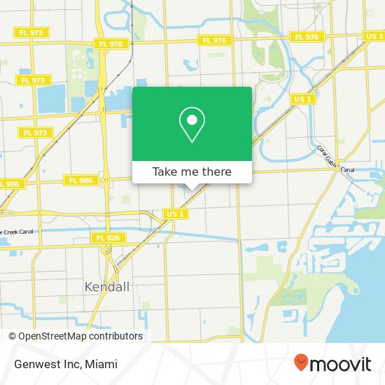 Genwest Inc map