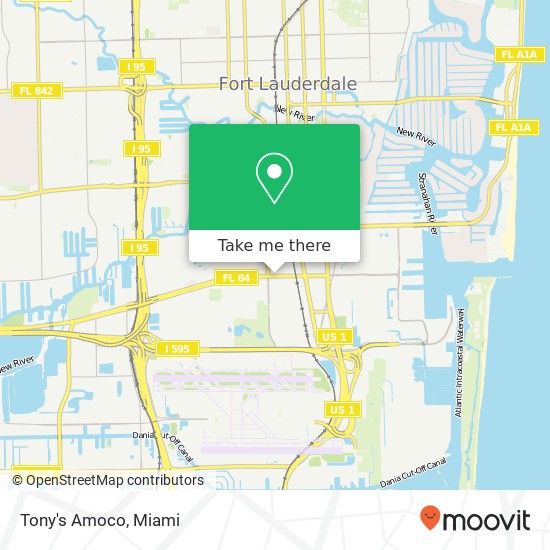Tony's Amoco map