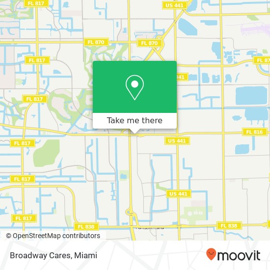 Broadway Cares map