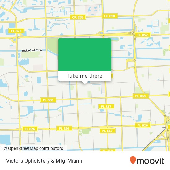 Victors Upholstery & Mfg map