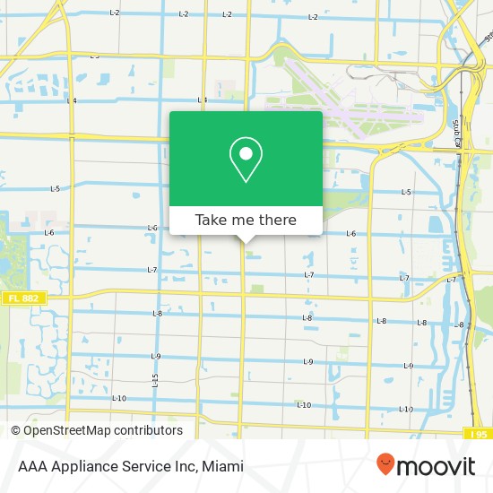 AAA Appliance Service Inc map