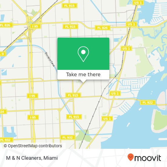 M & N Cleaners map