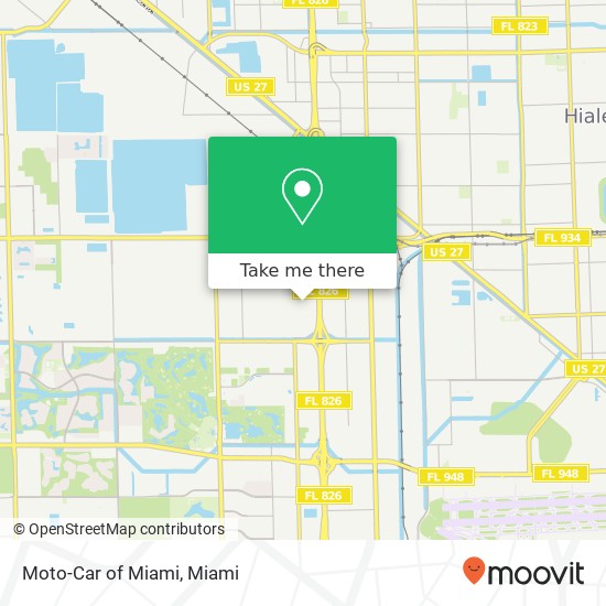 Mapa de Moto-Car of Miami