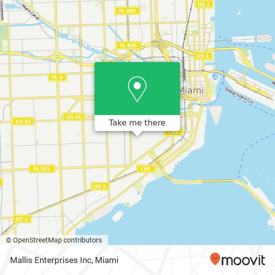 Mallis Enterprises Inc map