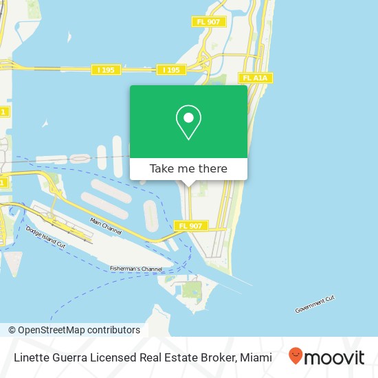 Linette Guerra Licensed Real Estate Broker map