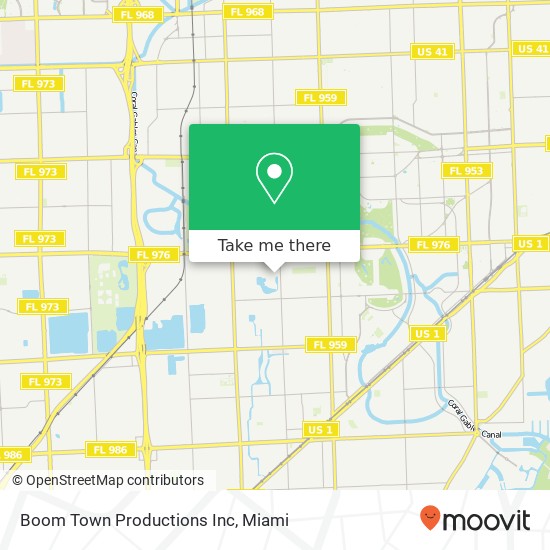 Mapa de Boom Town Productions Inc