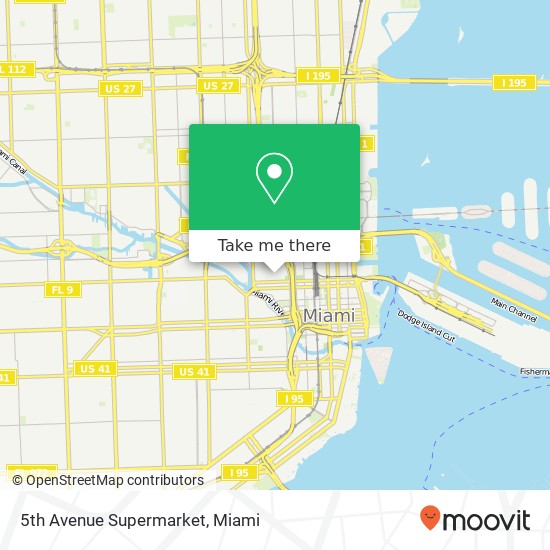 Mapa de 5th Avenue Supermarket