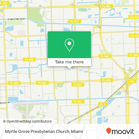 Mapa de Myrtle Grove Presbyterian Church