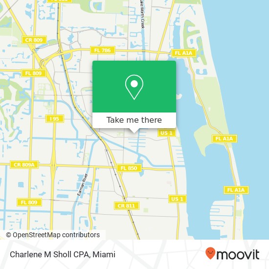 Charlene M Sholl CPA map