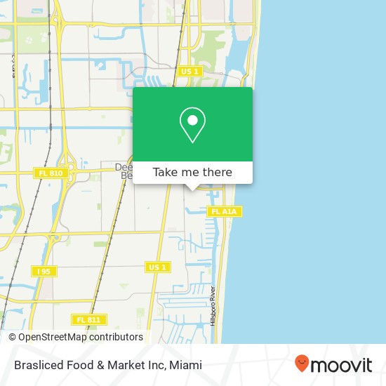 Mapa de Brasliced Food & Market Inc