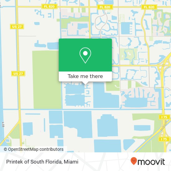 Printek of South Florida map