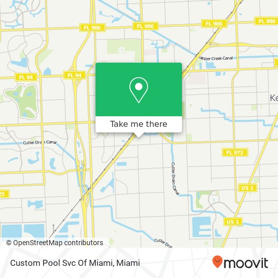 Custom Pool Svc Of Miami map