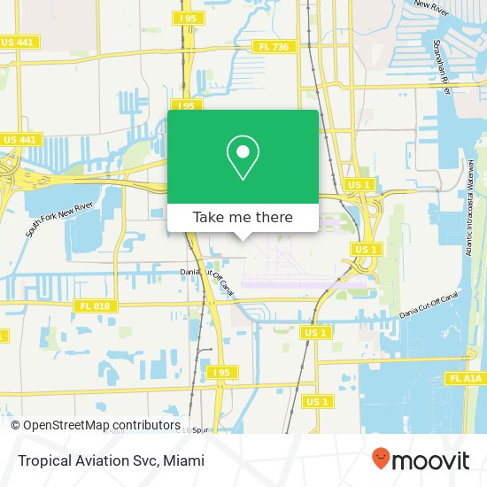 Tropical Aviation Svc map