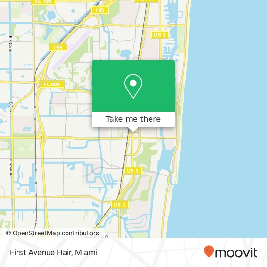 First Avenue Hair map