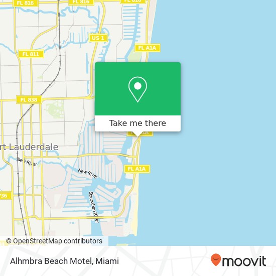 Mapa de Alhmbra Beach Motel