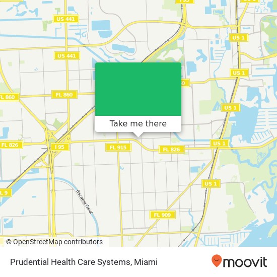 Prudential Health Care Systems map